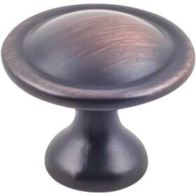 K413borb-10 Kasaware 1-1/8 Inch Diameter Brushed Oil Rubbed Bronze Cabinet Knob 10-pack
