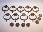 K12333 Kbc Lot Handles Drawer Oval Brass Mountdrop 9 Pulls Keller