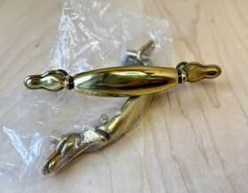 N-19140 Keeler Brass Company 2 New Vintage Warm Arch Pull Handle Kbc Spoon Foot C To 3 Inch
