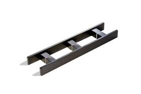 Kt3061-1200-4010-07 Keytiger 48 Inch Long Double-sided Matte Black Barn Door Push Pull Handles Modern Sta