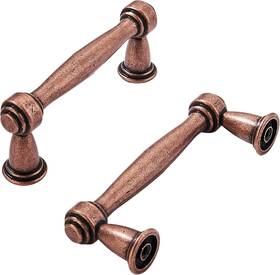 Khtumeware 313107387357 10 Pack 3 Inch 76mm Antique Copper Cabinet Pulls Kitchen