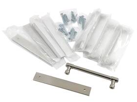 Khtumeware 5pcs Bsn 5in Handles 5 Pack Inch Hole Centers Cabinet Brushed Satin Nickel