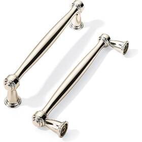 B0cmcshqrz Khtumeware 10pk Polished Nickel 3 Inch Cabinet Pulls Kitchen Handle Hardware