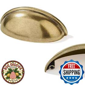B0cntlnxjj Khtumeware 10pk 5 Inch Burnished Brass Cabinet Cup Pulls Vintage Drawer Hardware