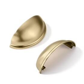 B0cntm74ck Khtumeware 5 Pack 3 Inch Gold Drawer Pulls Brushed Brass Cabinet Cup Kitchen H