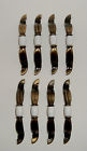 D00300 Kitchen Brass White Qty 8 Pulls Cabinet Item - Handles