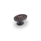 112dbac Knob Filigree Cast Length Zinc Die Oval " 1.75 Cabinet