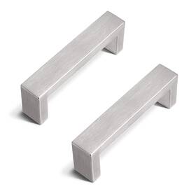 Knobonly 715020503782 6 Pack Modern Drawer Pulls Brushed Nickel Kitchen Cabinet Handles F