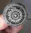 Knobs1 Unbranded 4 Stainless Steel Black High End Round Drawer 1 8 Set Of New