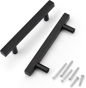 Knobwell 715624713952 20 Pack 3.75 Inch Modern Kitchen Cabinet Handles Euro Stainless Steel
