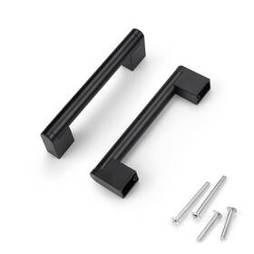 Joy-pd214hbk-96-10pack Knobwell 10 Pack Black Stainless Cabinet Pulls Matte Drawer Hole Spacing 3