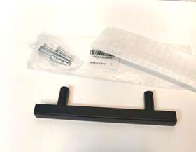 5-100 Knobwell Js10 10 Matte Black Modern Stainless Steel Kitchen Cabinet Handles Drawer Pulls