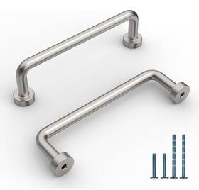 623sn-10 Knoklock 9 Pcs Cabinet Handles 3.75 Inch Hole Centers Drawer Pulls Brushed Nickel