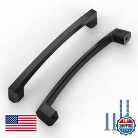 B0b9x6t15s Knoklock 10-pack 5 Inch 128mm Matte Black Kitchen Cabinet Handles Pulls