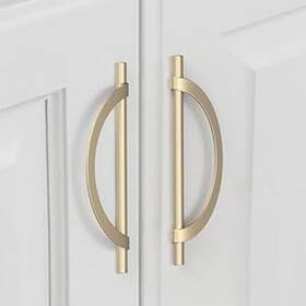 B0cmtblshn Knoklock 6 Pack 7.5 Inch/192mm Kitchen Cabinet Handles Brushed Gold Pull