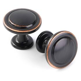 Koofizo 619197956740 Stepped Round Cabinet Knob - Oil Rubbed Bronze Pull Handle Dia.31mm