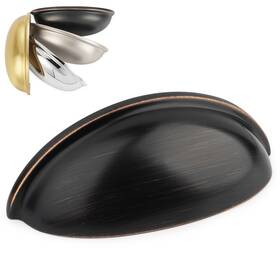 Koofizo 619960713051 Bin Cup Drawer Pull - Oil Rubbed Bronze Cabinet Handle 76mm / 3 Inch Screw S
