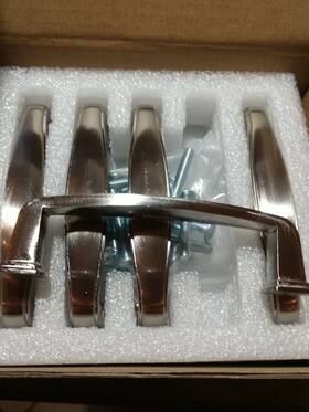Koofizo 630282692824 10 Pack. Square Foot Cabinet Arch Pull - Nickel Furniture Handle 3 Inch