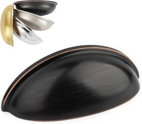 Koofizo 711181282771 10 Pack 3 Inch Bin Cup Drawer Pulls Oil Rubbed Bronze Cabinet Handles Ca