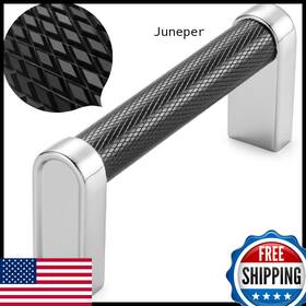B0cp6qbb8y Koofizo 10-pack Black Chrome Knurled Cabinet Pulls Handles 3 Inch Screws R4