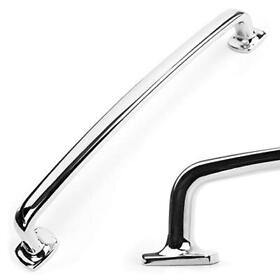 Koofizo Flat Square Foot Cabinet Arch Pull Chrome Furniture Handle 6.3