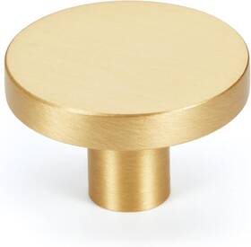Koppalive 744759353825 10-pack Gold Kitchen Cabinet Knobs Solid Brass For Dresser Drawer Round