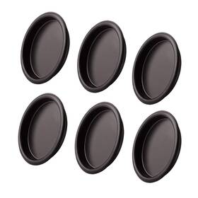 Kovosch 653445433355 6 Pack Closet Door Finger Pull Oil Rubbed Bronze- 2-1/8 Inch Round Sliding