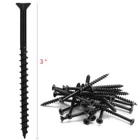 3p24 Ks Hardware Absr-orb-#9/3p24 24 Pack Door Hinge Wood Screws 3 Inch Long #9 Oil Rubbed Bronze Heavy Duty