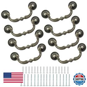B0cbmflmwz Kyuionty 8-pack Antique Bronze Bail Pull Handles Drawer Cabinet 120mm