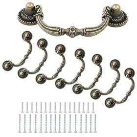 Kyu230708018 Kyuionty 8 Pack Bail Pull Handles 2.75 Inch Hole Center Vintage Antique Bronze Drop Dr