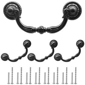 Kyuionty210825-0019 Kyuionty 4 Pack Bail Pull Handles 2.75 Inch Hole Center Antique Drop Drawer Swing