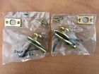 L-398 Anglo American Brass Vintage Co Deadbolt With Back Set Nos