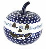 L022-p213 Manufaktura Blue Rose Polish Pottery Violet Large Pumpkin 680243833575