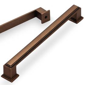 Brass-10 Lardmon 2348-7.5 10 Pack 7.5 Inch 192mm Hole Center Antique Brass Modern Cabinet Pulls Kitche