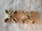 97447 Large Cross Handle Inserts Polished Moen Monticello Included Brass Caps