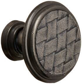 12092 Laurey Cabinet Hardware 1-1/8-inch Round Knob Oil Rubbed Bronze And Madison Grey