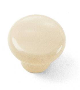 34616 Laurey Plastic Cabinet Hardware Knob 1.25 Inch Bone 25 Piece