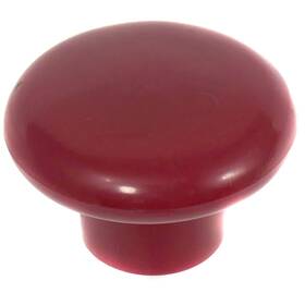 34638 Laurey Plastic Cabinet Hardware Knob 1.25 Inch Red