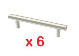 367975 Laurey Bar Drawer Pulls Brushed Satin Nickle By 3-inches Cylindrical 6 Pack