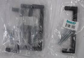 Laurey 722233730201 Lot Of 4 Cosmopolitan 3-3/4 Inch C To Matte Black Cabinet Drawer Pulls