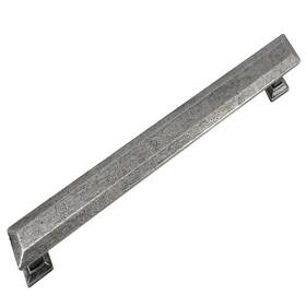 Laurey 722333838647 Mng Hardware 83864 Poise Pull With Back Plate 8 Inch Distressed Pewter