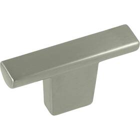 72928 Laurey Cosmopoplitan T-shaped 2 Inch Satin Nickel Cabinet Knob