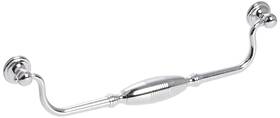 Laurey 803055158159 Mng Hardware 15815 9-inch C/c 10-inch Overall Striped Clapper Pull Polished