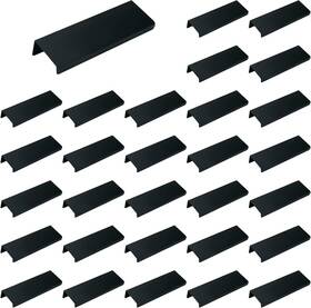 Lc Lictop 445001412460 Edge Pull Handles For Cabinets 3.94 Inch Aluminum Alloy Finger Tab Pu