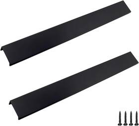 Lx2307 Lc Lictop Edge Pull Handles For Cabinets 13.78 Inch 350mm/13.78 Black