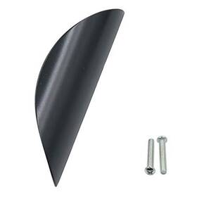 Lxmy1769 Lc Lictop 10 Pack Flat Black Modern Kitchen Cabinet Finger Drawer Pull 1.25 Inch 32m