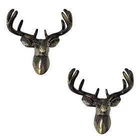 Ld-yunjia 759598293140 Deer Head Cabinet Knobs Retro Animal Drawer For Cupboard Wardrobe Cloth