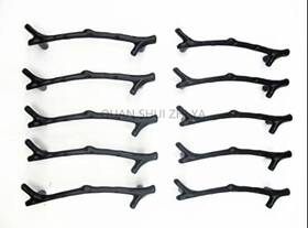 Leasiczg 254879658412 10pcs Alloy Black Twig Branch Decorative Cabinet Wardrobe Furniture Door Draw
