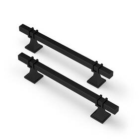 Lst19bk160-10 Lepatape #units-mo 10 Pack 6-1/4 Inch Cabinet Pulls Black Handles Matte Drawer Pul