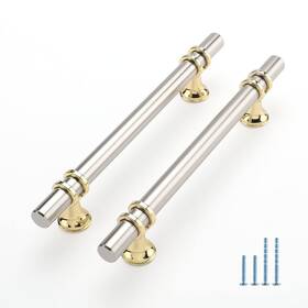 B0btsdn535 Leulan 10 Pack Brushed Nickel Drawer Pulls 4 Inch Cabinet Handles Gold Kitchen